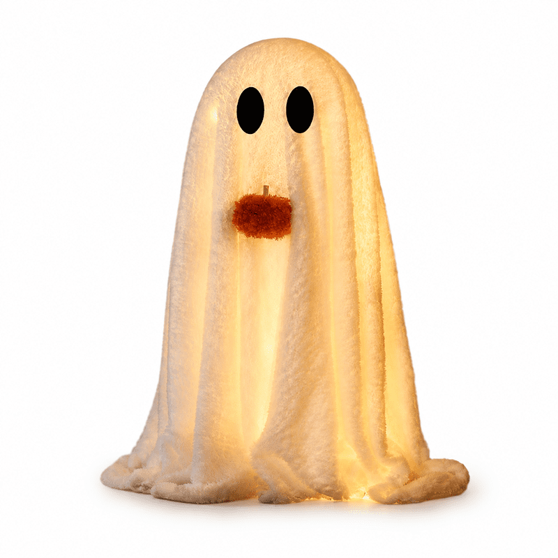 Halloween Ghost Decorations LED Lighted Tabletop Decor - 9.05 Inches