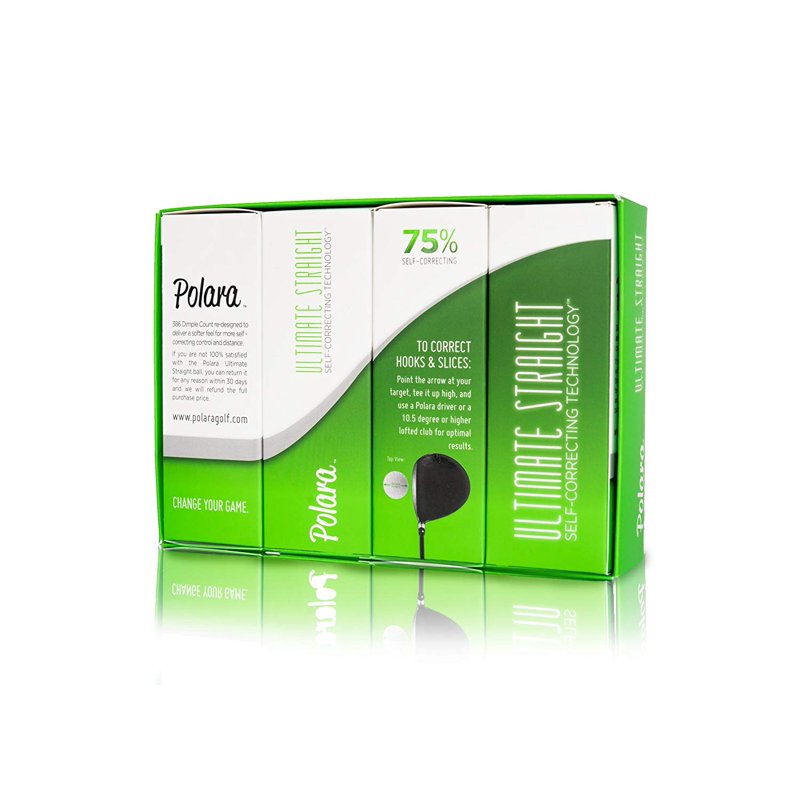 Polara Ultimate Straight Self-Correcting 2-Piece Golf Balls – 1 Dozen