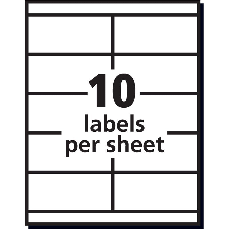 Avery Shipping Labels for Copiers 2x4-1/4 Inches Permanent Adhesive 1,000 Labels