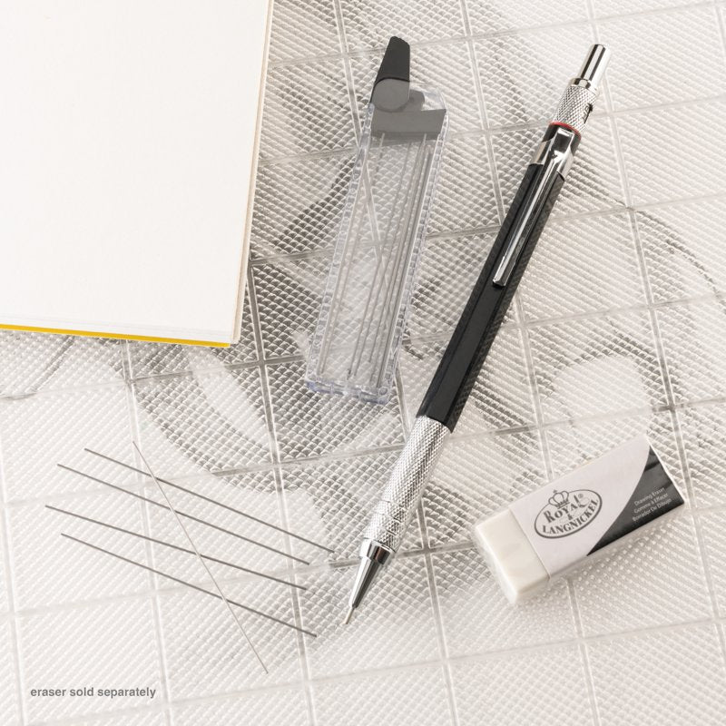 Mechanical Pencil Set with 20 Lead Refills - Fine 0.5mm for Drawing & Writing