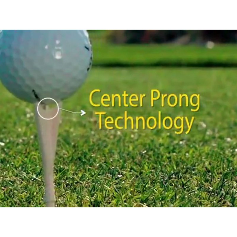 Distance Golf Tees for Low Spin and Maximum Distance - Blue/White Set