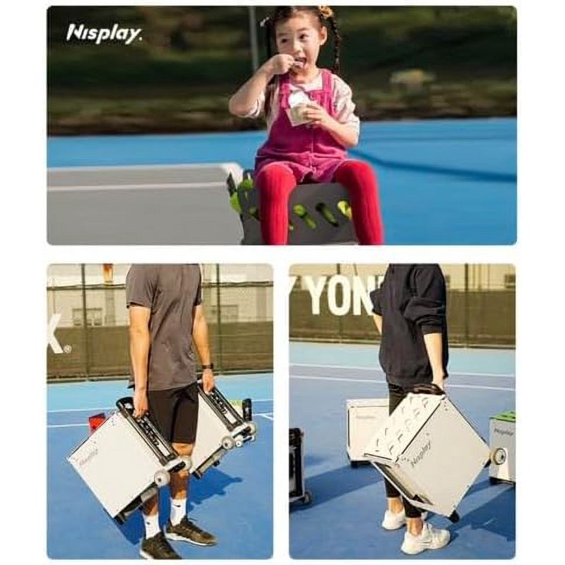 Lightweight Tennis Ball Machine N2 with Lithium Battery - Portable & Adjustable