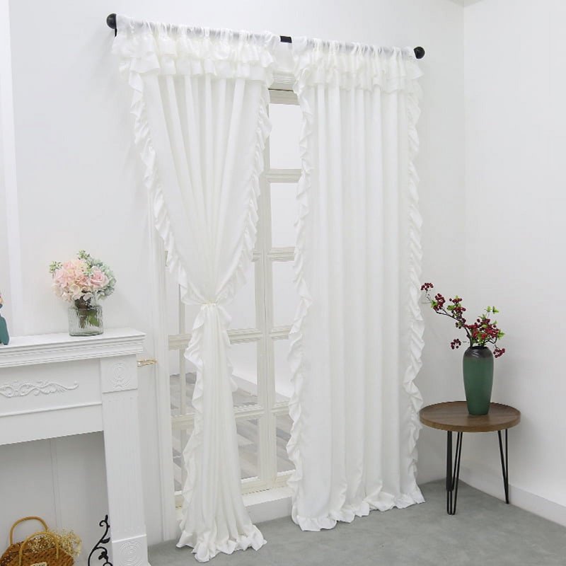 Sheer Curtain Panels for Windows Light & Privacy Sheer Curtains 2 Pack 78x39 Inches