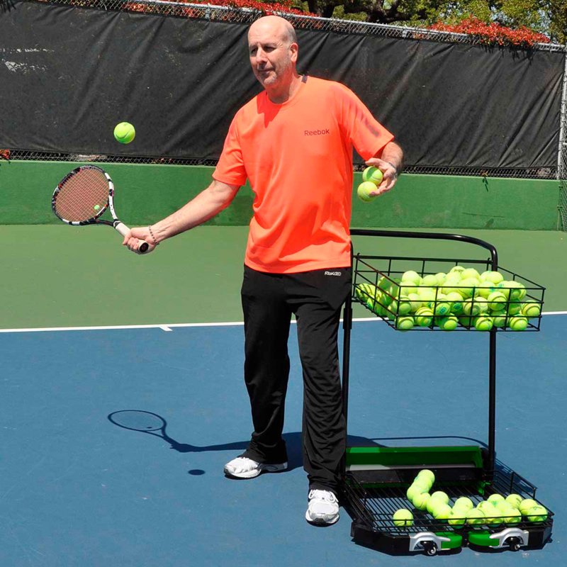 MultiMower Tennis Ball Collector and Teaching Cart - Easy Transport, Versatile Design
