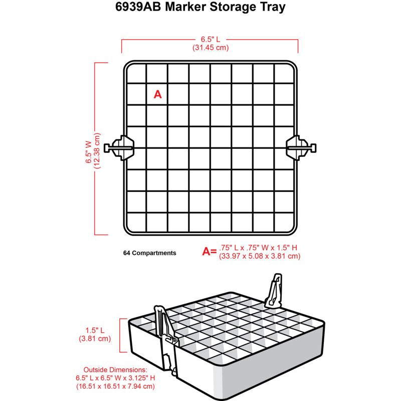 ArtBin Marker Storage Tray for 64 Markers - Organizer & Transport