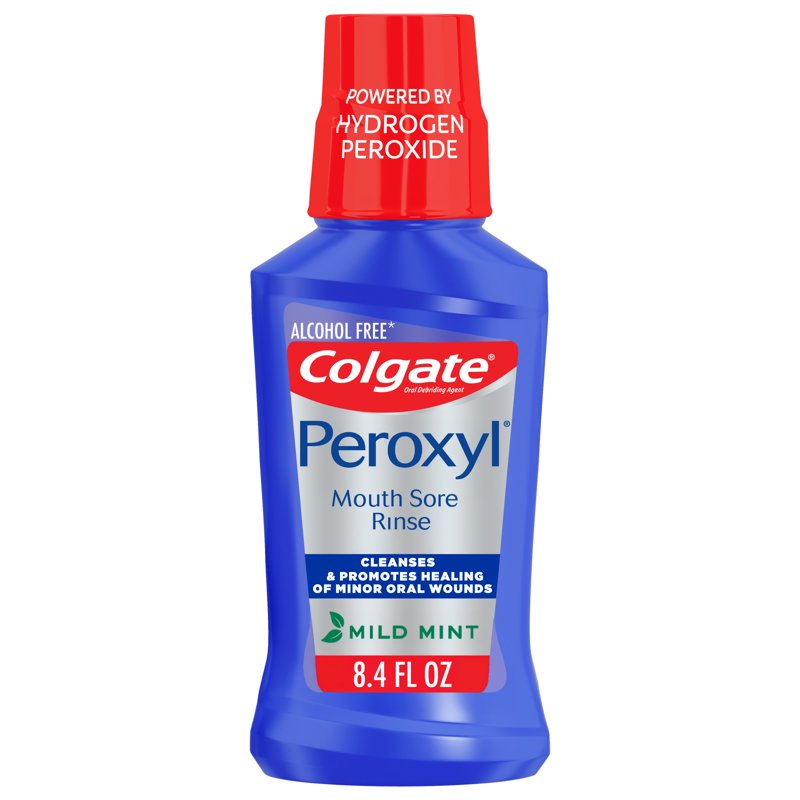 Alcohol-Free Mouthwash for Oral Sore Healing - Mint Flavor, Pack of 6