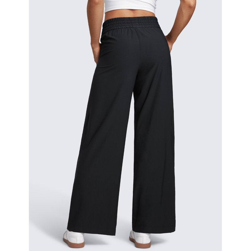 Drapey Wide Leg Casual Pants for Women - Lightweight, Soft, Breathable, Travel & Workwear