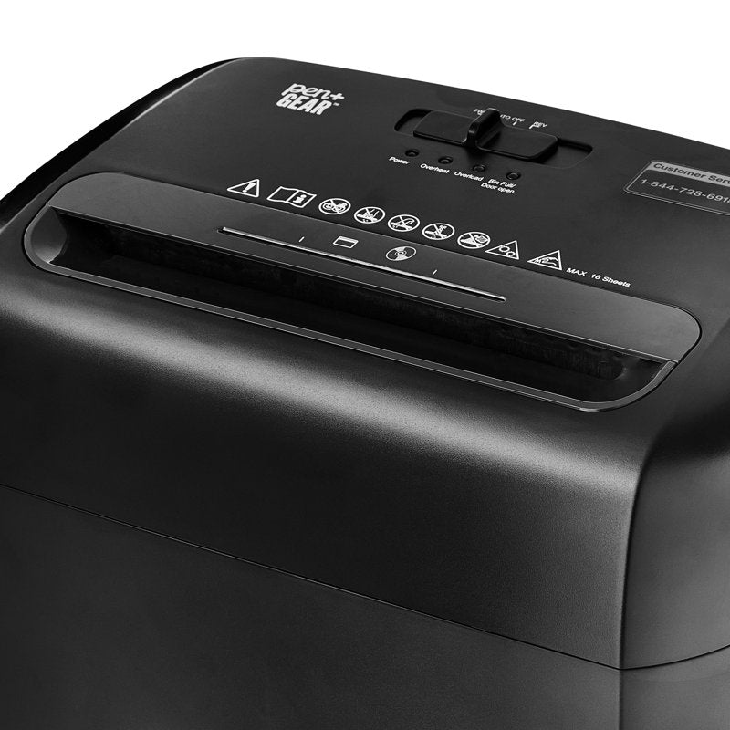 Cross-Cut Paper Shredder 16 Sheets for Office & Home with 5.3 Gal Bin