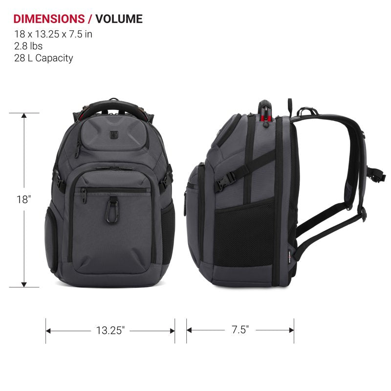 Laptop Backpack with Padded Compartments, Travel & School Ready