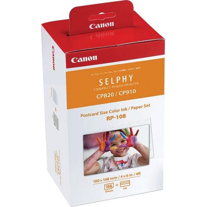 Canon RP-108 Color Ink and Paper Set for Canon Selphy Printers 324 Sheets