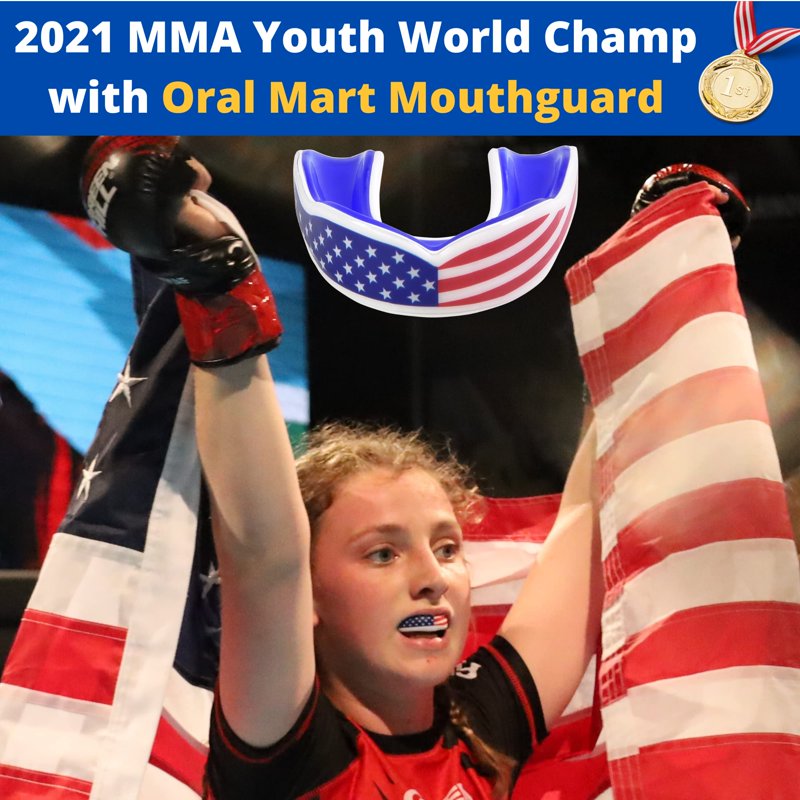 Youth Sports Mouth Guard for Kids - Impact-Resistant, BPA-Free, USA Flag Design