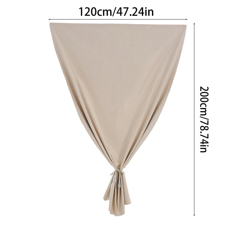 Velcro Style Blackout Window Curtains - Oversized Sunshade, No-Drill Installation