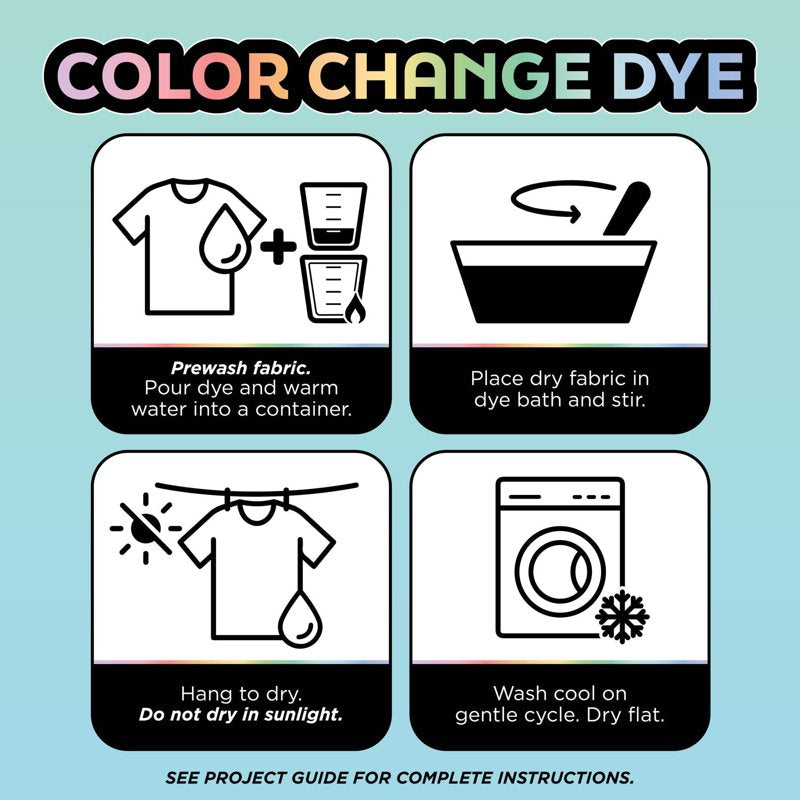 Sunlight-Activated Fabric Dye Kit for White Cotton - 2 Pack