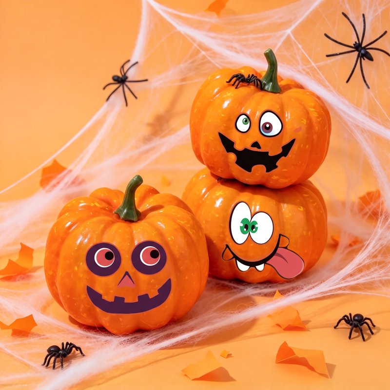 Halloween Foam Pumpkin Craft Kit for Kids - 36 Sets DIY Decorations & Ornaments