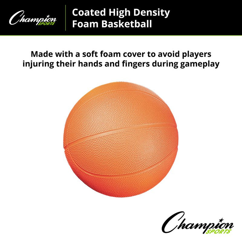 High Density Foam Basketball for Training and Play - Orange