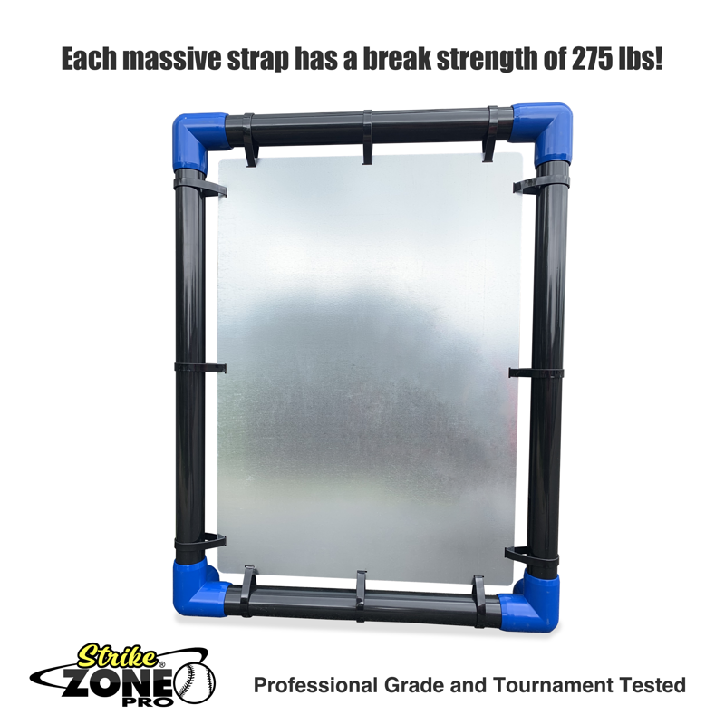 Heavy Duty Steel Target for Plastic Balls - Wiffleball & Blitzball Compatible, Foldable, Made in USA