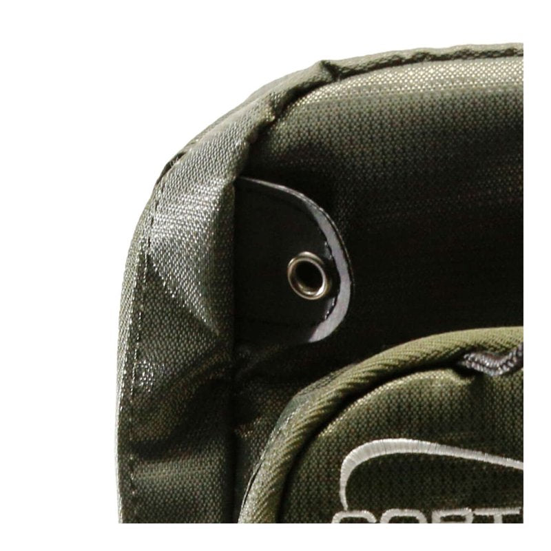 Adult Fishing Tackle Chest Pack with 2 Pouches - Green, Soft Sided Storage Bag