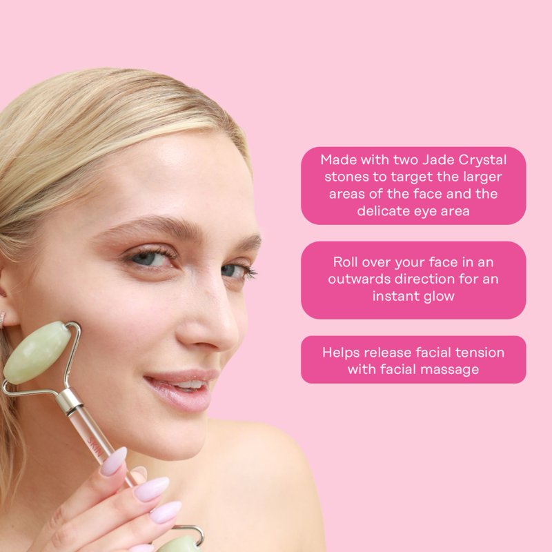 Jade Facial Roller & Gua Sha Set for Skin Care - Anti-Aging & Radiance