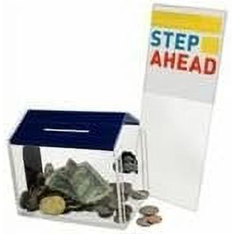 Dog House Donation Coin Collection Box with Cam-Lock & Keys - Charity Fundraising