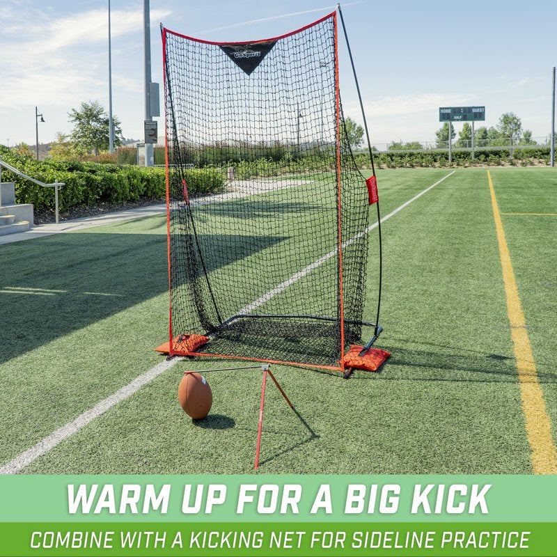 Football Kicking Tee Metal Holder for All Sizes - Portable Practice Aid