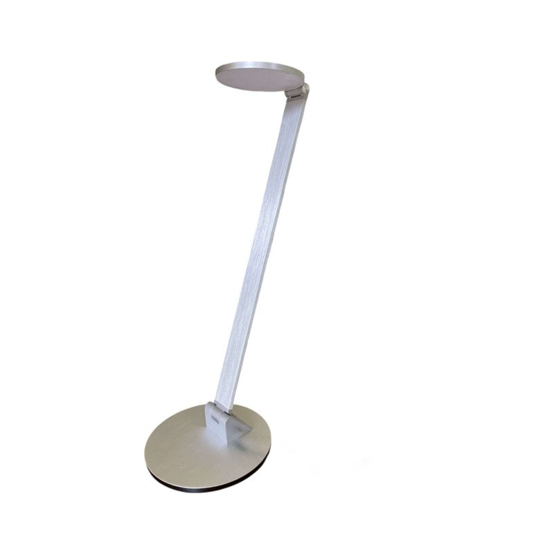 Foldable LED Desk Lamp with Hinged Arm, 900 Lumens, 12W, Silver Finish