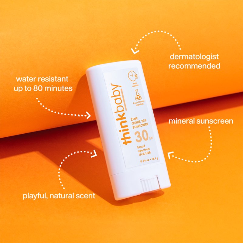 Baby Sunscreen Stick SPF30 Water-Resistant Mineral Sunscreen for Kids
