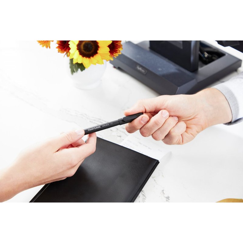Ballpoint Pens - Black Ink, Medium Point 1.0mm, Pack of 10 - Write Bros