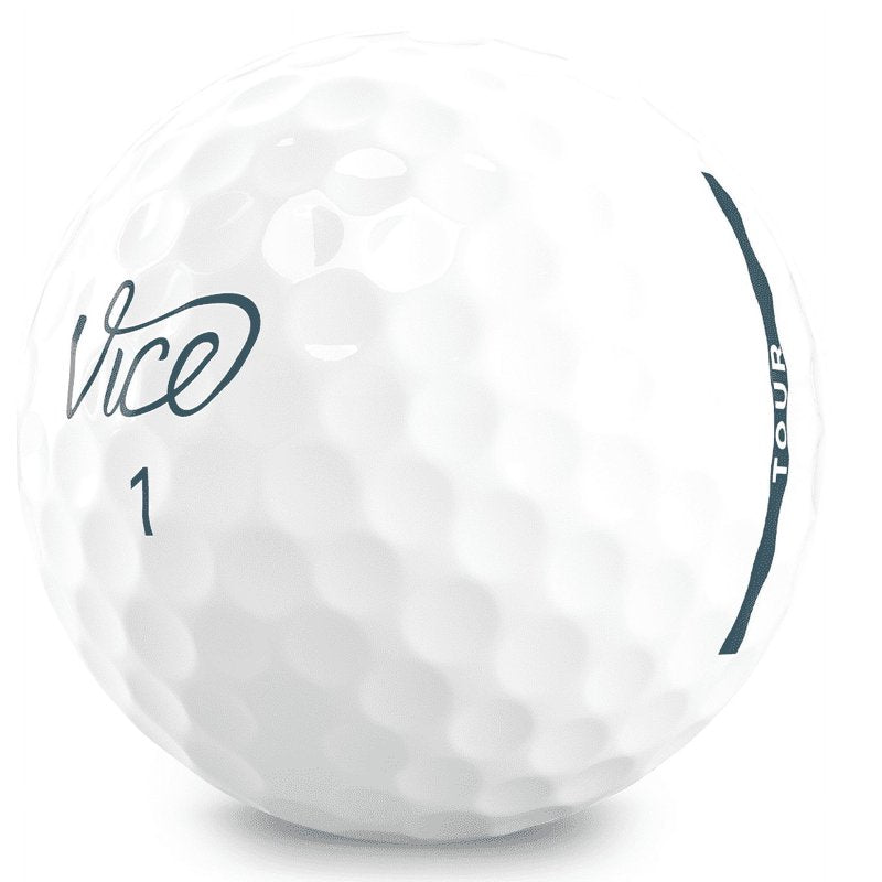 Vice Golf Tour Golf Balls - 12 White Surlyn 3-Piece Distance & Feel