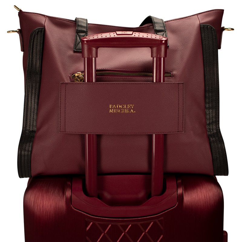 Vegan Leather Travel Tote Bag for Women & Teens - Spacious Weekender Duffle
