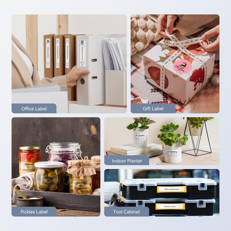 Wireless Barcode Label Maker Printer 3-Inch Thermal Sticker Machine
