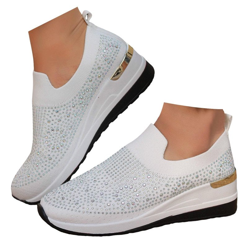 Women's Orthopedic Golf Shoes Breathable Non-Slip Slip-On Hiking Sneakers