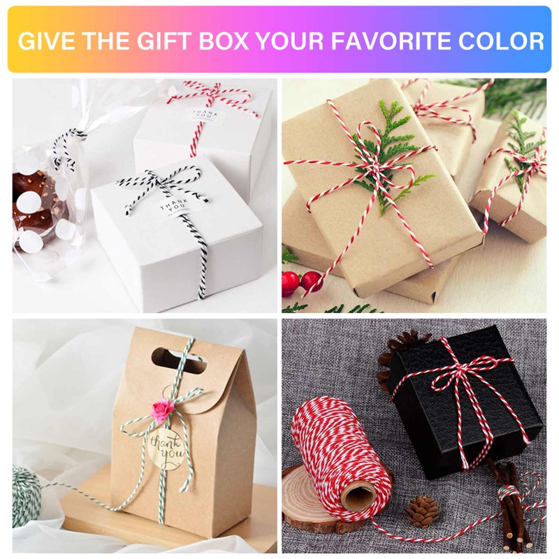 Cotton Twine String 15 Rolls 2mm Craft Cord for Gift Wrapping & DIY Projects