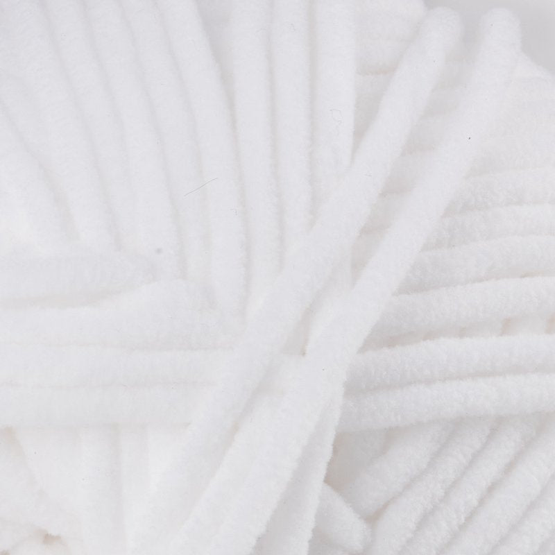 Bulk Chenille Yarn for Knitting & Crocheting - 6 Pack, Soft & Fluffy