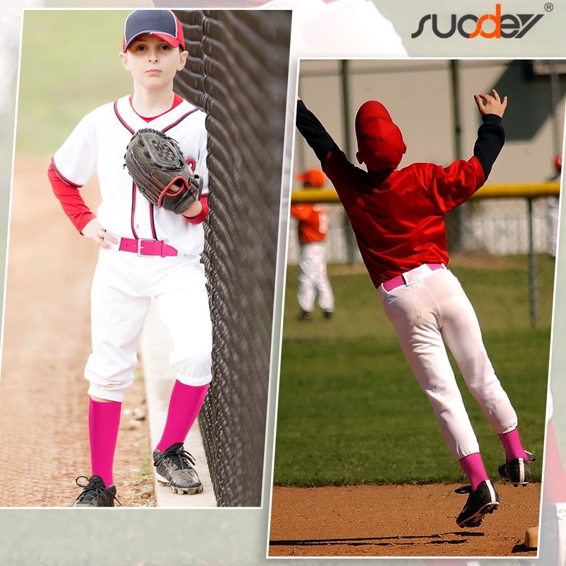 Baseball Socks and Belt Set for Youth & Adults - Softball & Sports Accessories