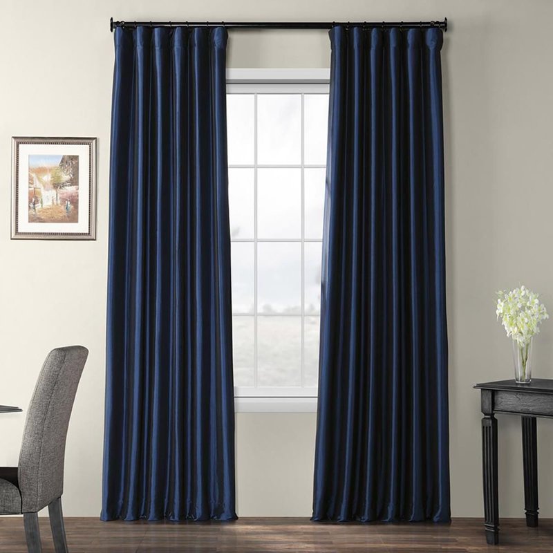 Adjustable Curtain Rod Set with Finials - Modern Metal Window Treatment, Multiple Lengths & Finishes