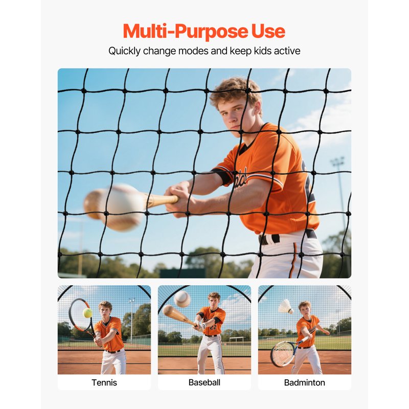 Portable Baseball Batting Cage 19.9x12x8.2 ft Indoor Outdoor Training Net