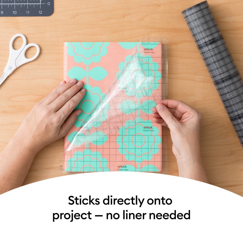 Linerless Transfer Tape for Vinyl Projects - Transparent, 75 ft Roll