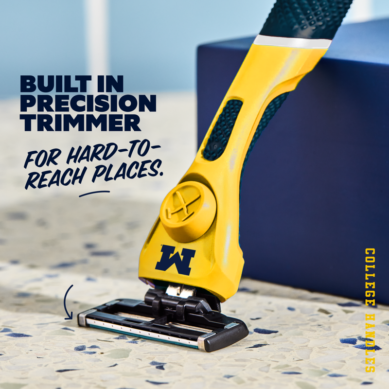 Men's Razor Starter Set with Handle & Refills - Michigan Wolverines Colors