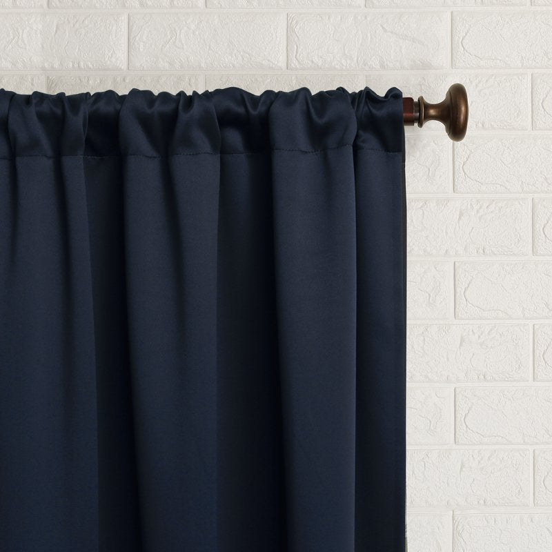 Blackout Curtain Panel - Room Darkening, Energy Efficient, Noise Reducing, Rod Pocket Design