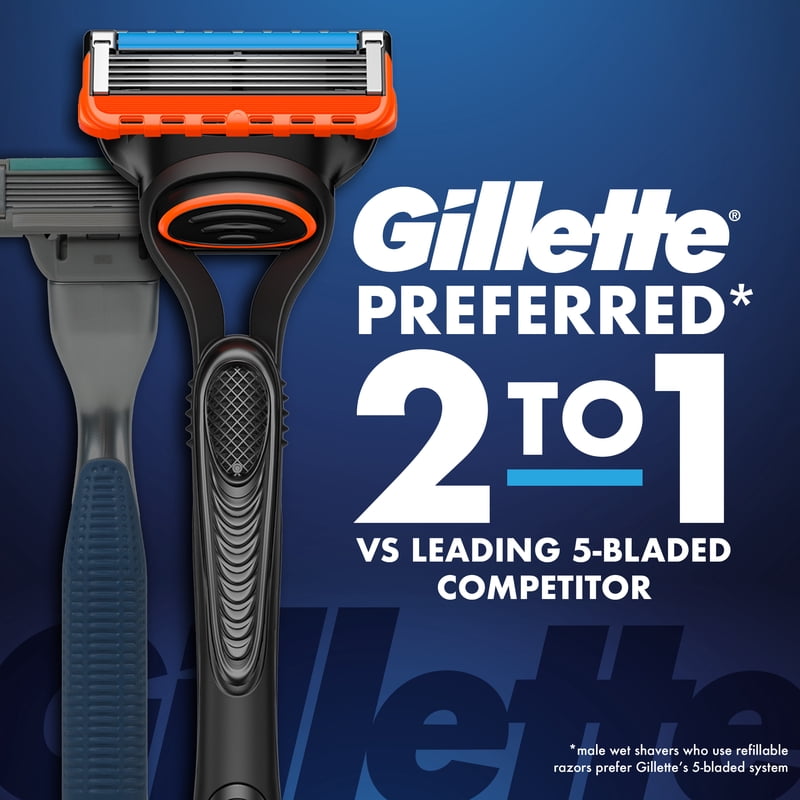 Gillette Fusion5 Men's Razor with Handle and 1 Refill - Close Shave