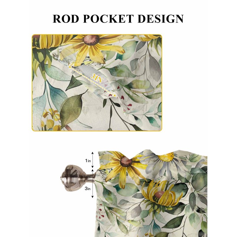 Eucalyptus Botanical Bedroom & Living Room Curtains - Various Sizes & Colors