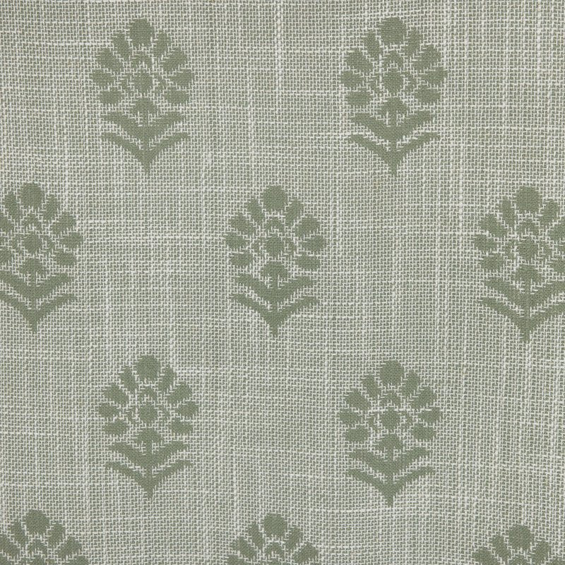 Light Filtering Floral Curtain Panel - Green Ash, 50x84 Inches