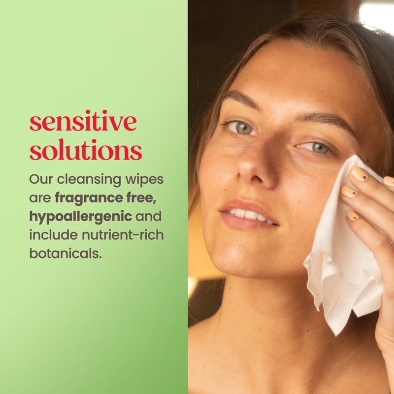 Fragrance-Free 3-in-1 Makeup Remover & Cleansing Wipes - 30 Count