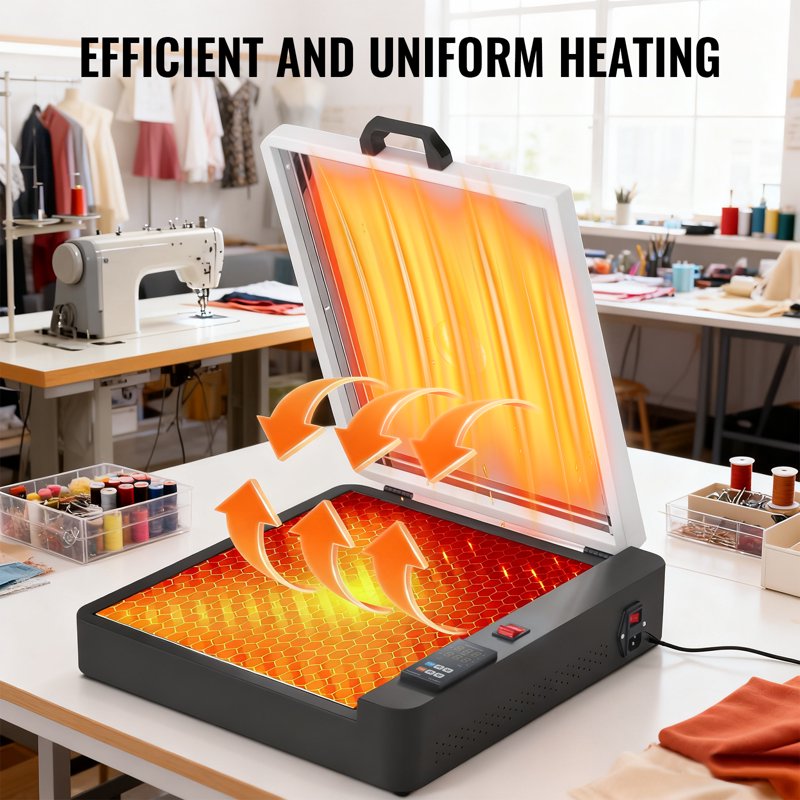 13x19 DTF Oven Dryer with Temperature Control for Heat Transfer Printing