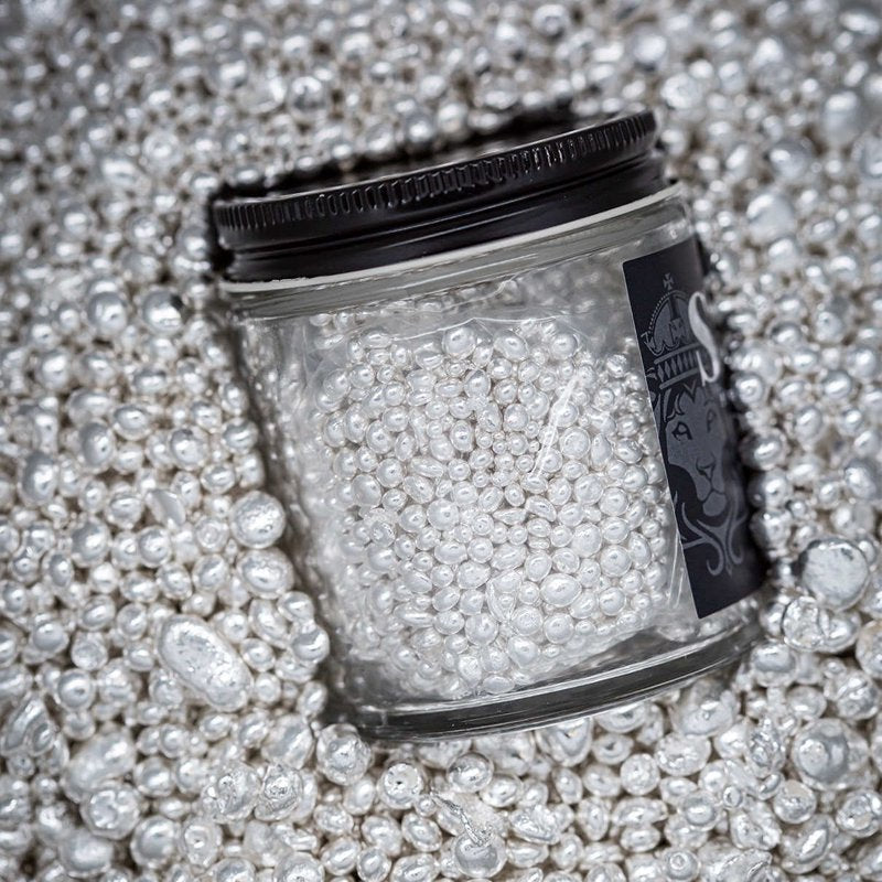 10 Troy Oz .9999 Fine Silver Casting Grain Jar - Professional Silver Shot