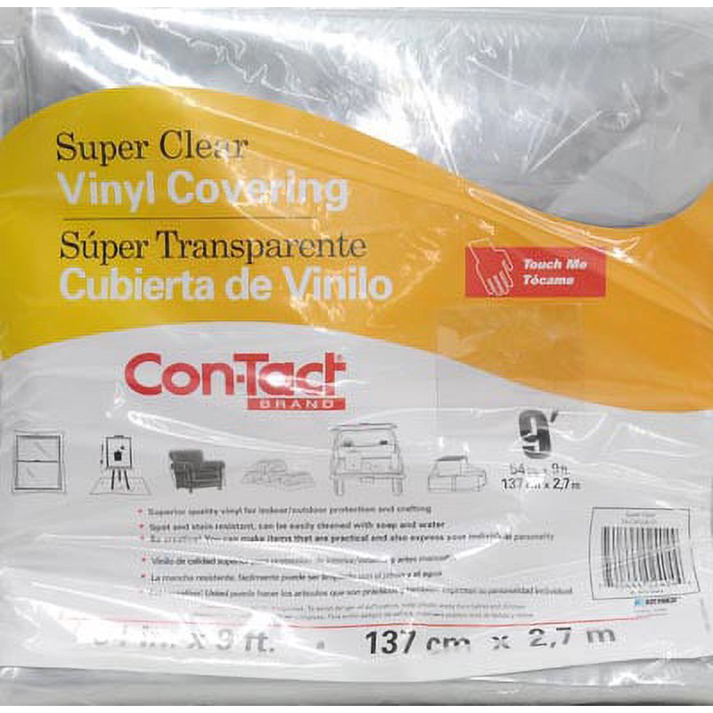 Multi-Purpose Clear Vinyl Covering 54x108 Inches for Surface Protection - Pack Options
