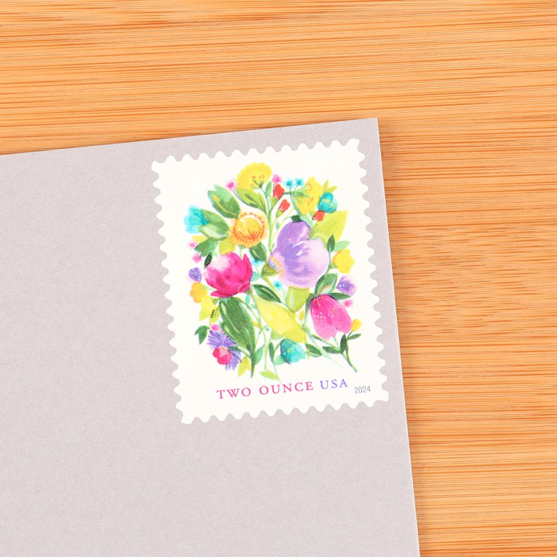 Wedding Blooms USPS 2oz Rate Postage Stamp Sheet of 20 - Celebrate Weddings & Special Occasions