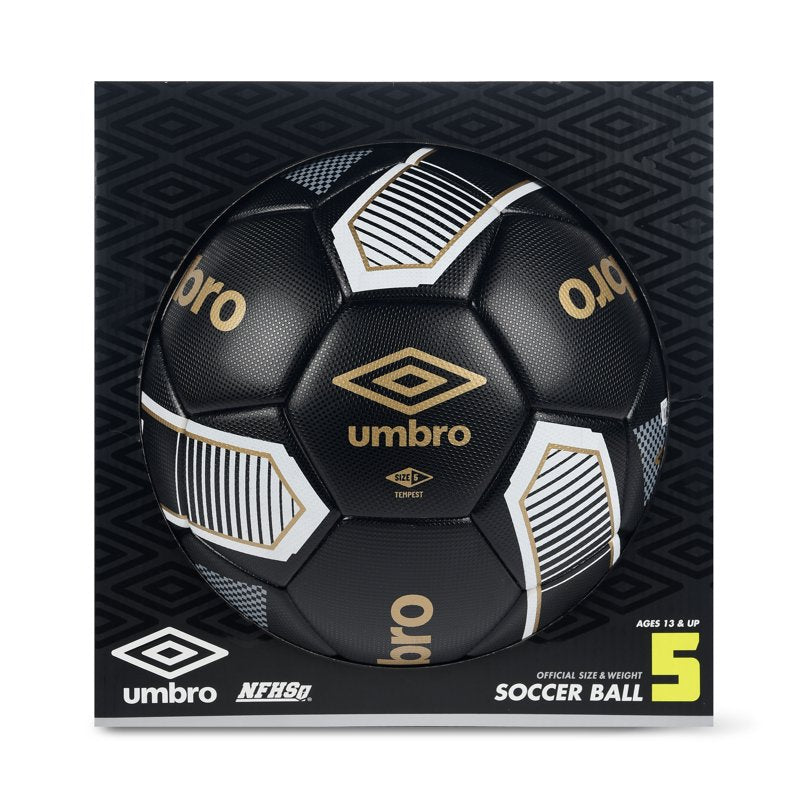 Umbro Tempest Soccer Ball, Size 5, NFHS Certified