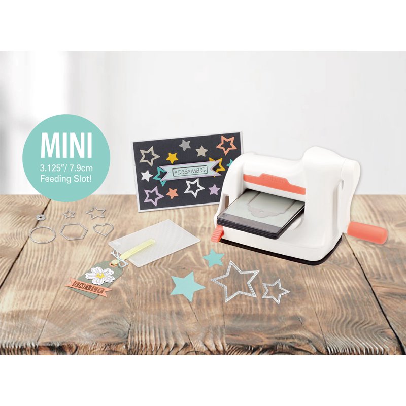Mini Die Cutting & Embossing Machine Kit for Crafts with 3 1/8" Slot