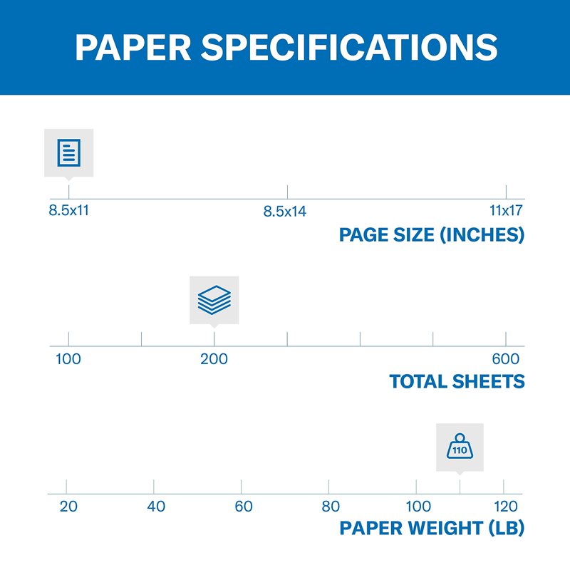 Premium Cardstock Paper 8.5 x 11 Inches - Multiple Colors & Quantities